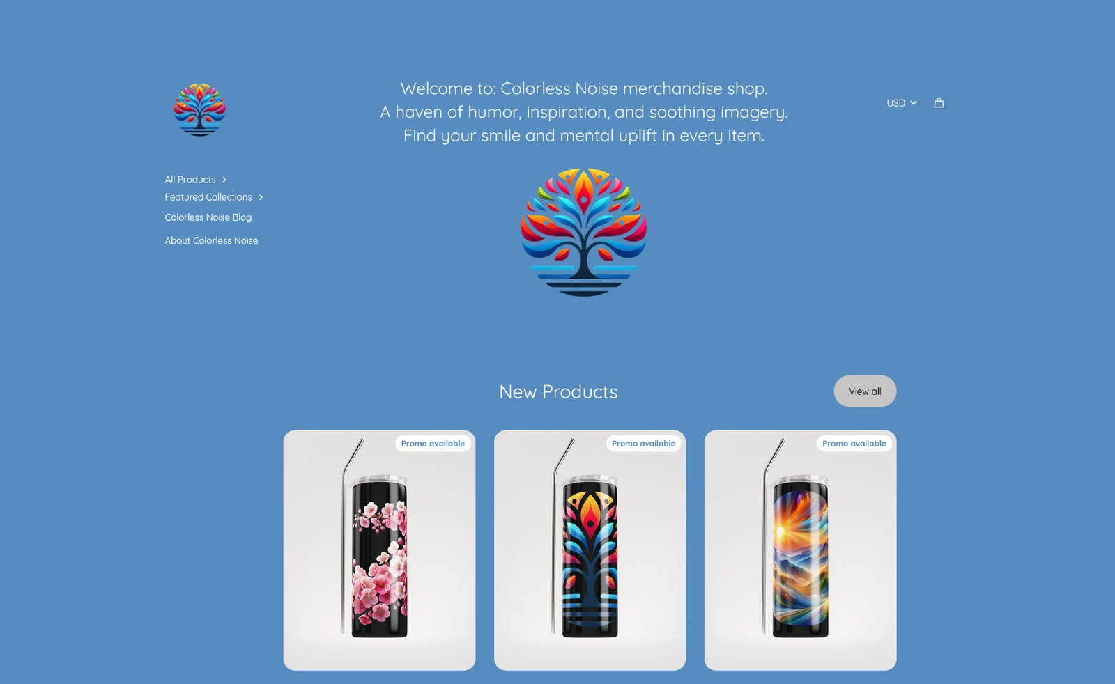 Colorless Noise Digital Creations Merchandise Shop Is Officially Open