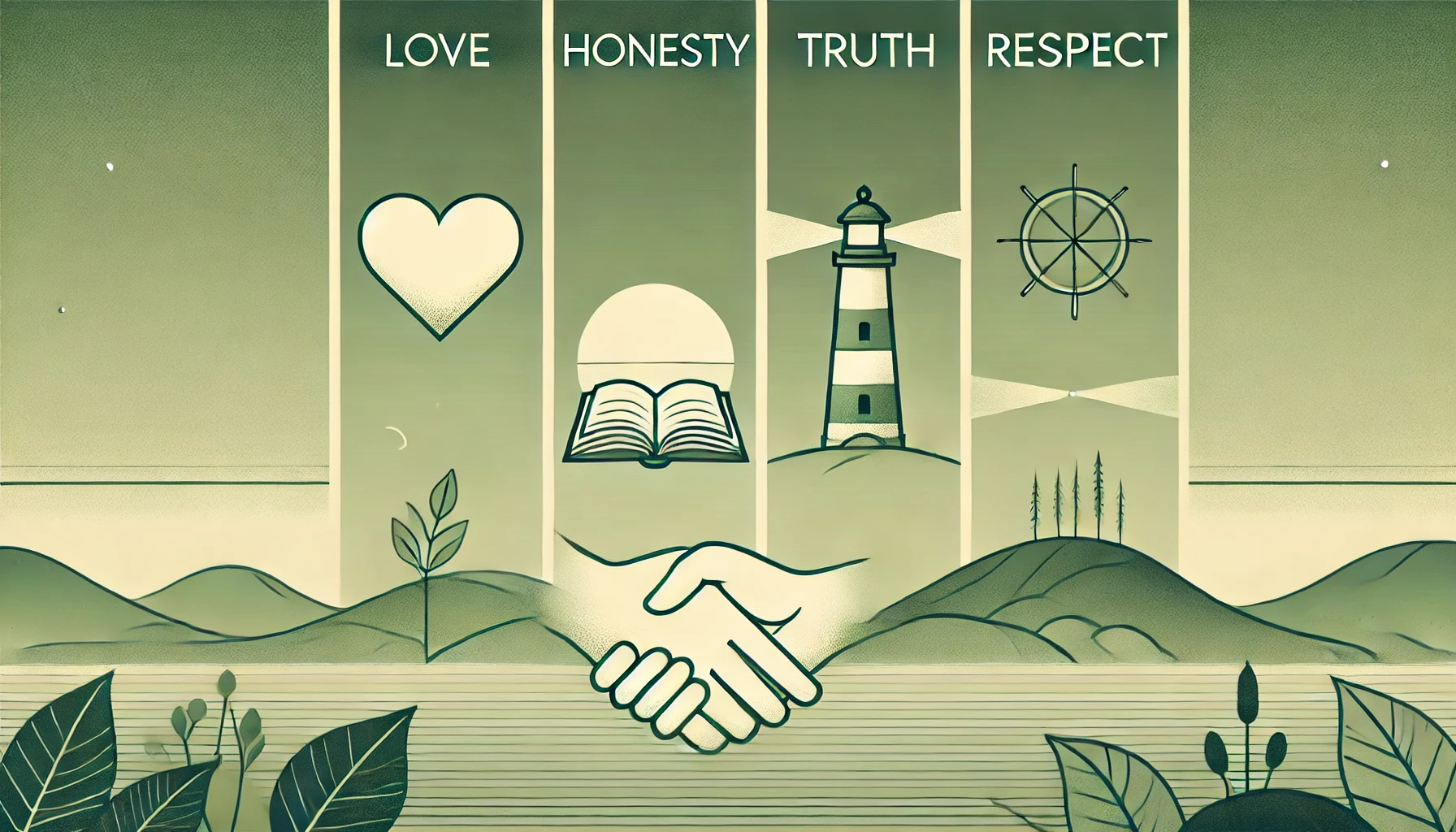 The Four Most Important Words in Life: Love, Honesty, Truth, and Respect